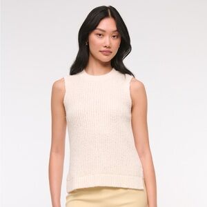 Abercrombie & Fitch Textural Crew Sweater Shell Tank